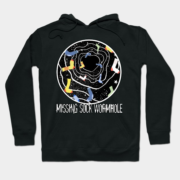 The Missing Sock Wormhole Hoodie by Scratch